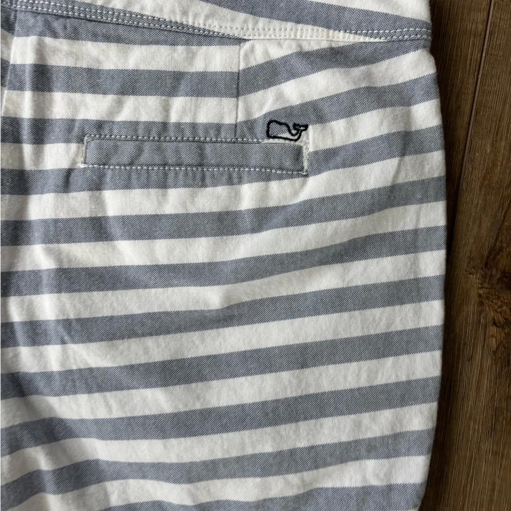 Vineyard Vines preppy coastal crossover striped skirt size 0 blue and white - Picture 8 of 10